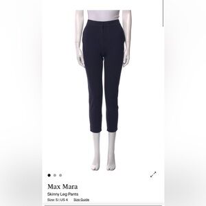 MaxMara Women's Navy Skinny Leg Pants